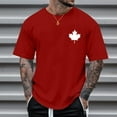 thumbnail image 1 of T-shirt Homme Décontracté Manches Courtes Col Rond Imprimé Partiel pour Printemps et Été Usage Quotidien, 1 of 3