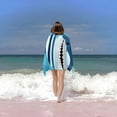 thumbnail image 4 of GooTPa Cartoon Shark Design Beach Towel, Oversized Microfiber Beach Towel Lightweight Quick Dry Towels for Women Men Pool Beach Camping Travel Family Vacation Essentials Adults Gift - 30x60 in, 4 of 7