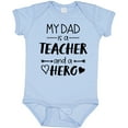 thumbnail image 3 of Inktastic My Dad is a Teacher and a Hero Boys or Girls Baby Bodysuit, 3 of 5