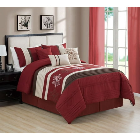 7 Piece Snowflake Comforter Set Walmart Com