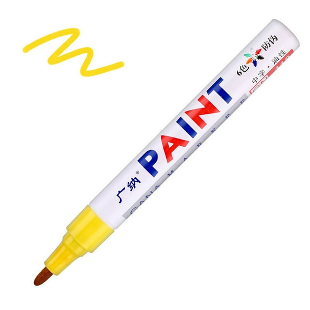 Hexang 1Pcs Waterproof Permanent Paint Marker Pen For Car Tyre Tire Tread Rubber Metal 5ML