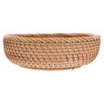 thumbnail image 5 of Handwoven Rattan Fruit Basket, Round Wicker Tray, Natural Ventilated Storage Bowl for Fruits, Snacks, Bread, Kitchen Counter, Tea Table, Home Decor, 5 of 5