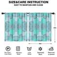 thumbnail image 2 of Blackout Kids Curtains,Turquoise Floral and Petal Pattern Childrens Insulated Curtains Set Of 2,Bedroom Essentials,Toddler Room Decor 52x63in(132x160cm), 2 of 5