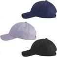 thumbnail image 2 of Plain Structured Baseball Cap, Men Women Cotton metal buckle adjustment Baseball Hat, 2 of 4