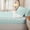 Aqua Cream, variant on Homewish Pastel Lavender Polka Dot Zipper Queen Comforter Set with Fitted Sheet and 2 Pillowcases,White Round Dot Sweet Zipper Bedding Set For Girls,Reversible,4-Piece