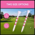 thumbnail image 2 of Tees de golf de bambú Double-D Golf, rosa y blanco a rayas, 2 of 6