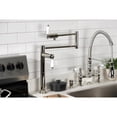 thumbnail image 3 of Kingston Brass KS4706PL Metropolitan Deck Mount Pot Filler Faucet, Polished Nickel, 3 of 7
