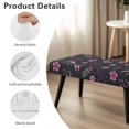 thumbnail image 6 of Whosucclay Butterfly Flower Moon Star Print Dining Bench Slipcovers Stretch Bench Protector Kitchen Rectangle Bench Covers for Dining Room, Living Room, Bedroom Washable Bench Chair Slipcovers, 6 of 7