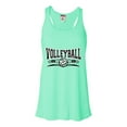 thumbnail image 1 of Womens Volleyball Cool Design Flowy Racerback Tank Top T-Shirt, 1 of 1