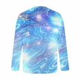 thumbnail image 5 of Maqroz Sun Protection Shirts for Men Plus Size Ice Silk Breathable Shirt Long Sleeve Crew Neck Top Summer Athletic Casual Sport Tops Fashion Lightweight Water Wave Texture Outfits, 5 of 5