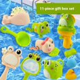 thumbnail image 1 of Baby bath water toy - Baby Bath Toy for Toddlers,Baby Pool Toys Fishing Games Swimming Toys,Toddler Bath Toys ,Fishing Net Water Table Toys (11pcs), 1 of 3