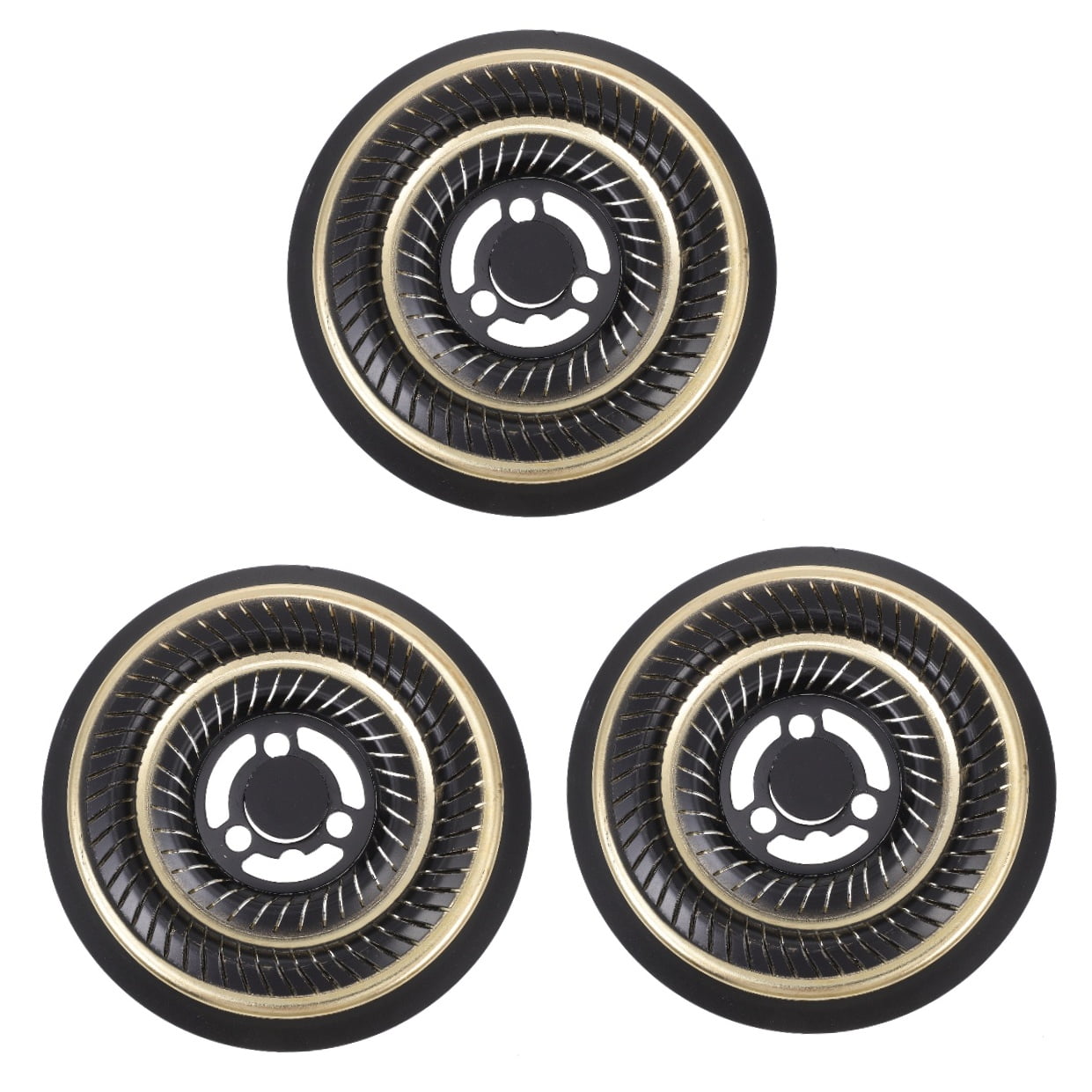 SOPOTUTU Practical Gas Stove Black High-Strength Materials for Home Cooking 3Pcs