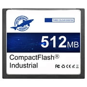 Dogfish Compact Flash Memory Card 512MB Industrial CF Type I Card FAT16 for Industrial Equipment and Vintage Digital Cameras