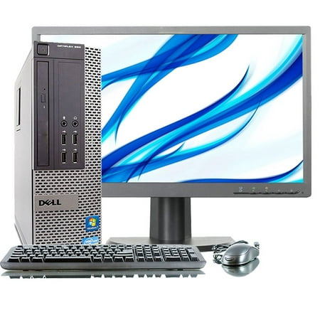 Restored Dell OptiPlex 790 SFF Slim Desktop Computer, Intel Core i3 Windows 10 Professional with 4GB 250GB HDD with 22" Widescreen LCD Monitor DVD VGA DisplayPort - Desktop PC (Refurbished)