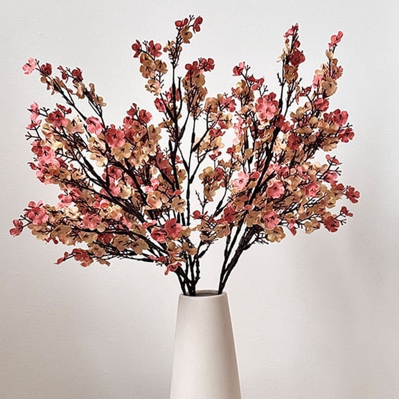 PPKVUFD 8Pcs Babys Breath Fake Artificial Flowers, Real Touch Fake Plants Silk Flowers for Vase Home Office Wedding Valentine's Day Indoor Outdoor Centerpiece Table Party Decoration