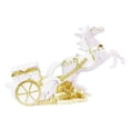 thumbnail image 3 of Escultura de animal, estatua de caballo, regalo de cumpleaños, colección, decoración, adorno de resina Blanco, 3 of 8