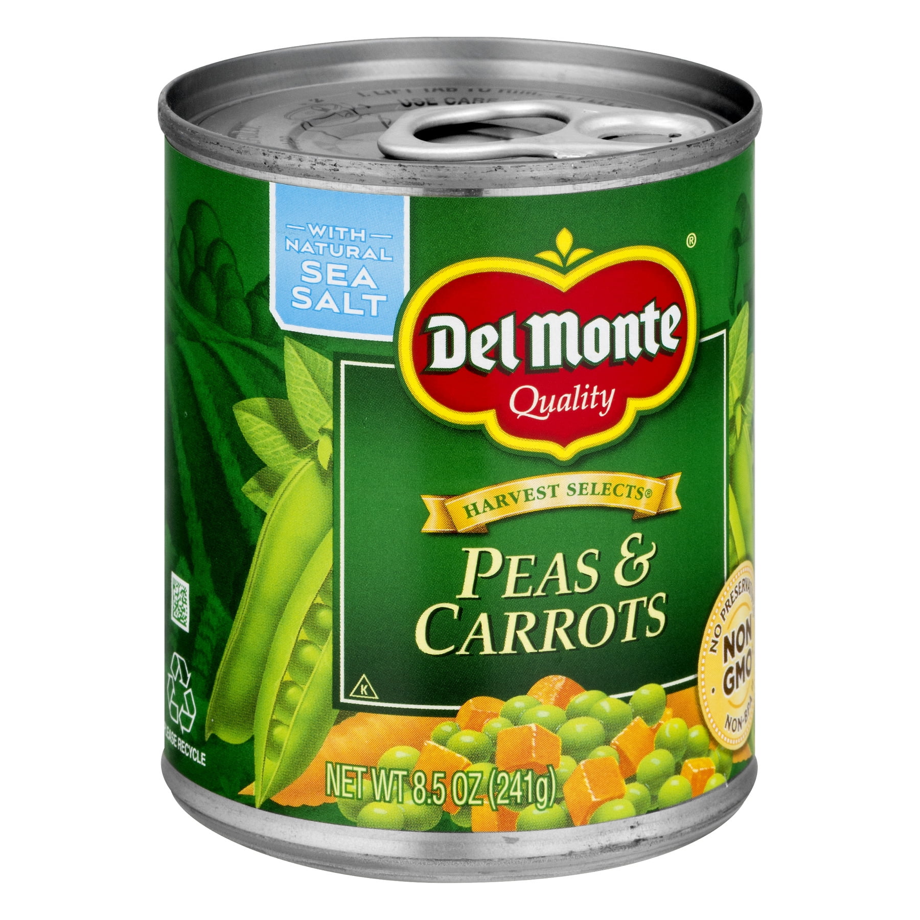 Del Monte Harvest Selects Peas & Carrots, 8.5 oz Aluminum Can (Pack of 4)