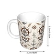 thumbnail image 2 of Yiaed Anchors with Rope Print Ceramics Coffee,Large Handle Design,Extra Large Tea and Coffee Cup for Office and Home Mugs, 2 of 6