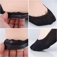 thumbnail image 4 of 6 Pairs Black Women's No Show Socks, Nylon Ultra Low Cut Non-Slip Thin Liner Socks, Invisible Socks for Flats, 4 of 6