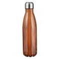 thumbnail image 2 of Man of God Wood Design Stainless Steel Water Bottle - 1 Timothy 6:11, 2 of 3