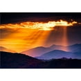 thumbnail image 2 of wall26 - Colorful Autumn Sunrise Over The Smoky Mountains - Removable Wall Mural | Self-Adhesive Large Wallpaper - 100x144 inches, 2 of 5
