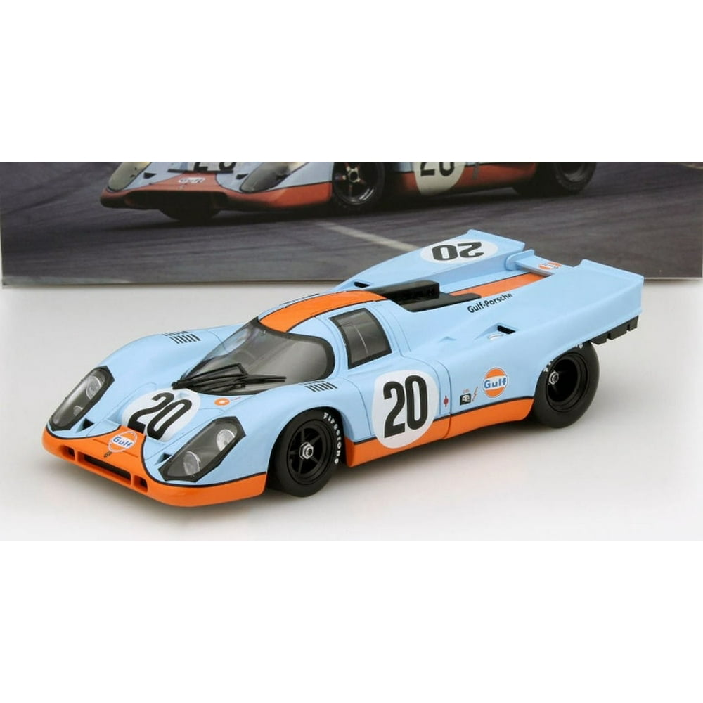 1970 Porsche 917 K Gulf 24H Le Mans Closed Diecast Model in 118 Scale by Norev