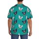 thumbnail image 3 of Balery Funny Chicken Camisa Casual de Manga Corta con Botones para Hombre, Texturizada, Estilo Cubano, para Playa, Verano-4X-Large, 3 of 5