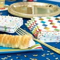 Foil Party Diamond Confetti Square Appetizer Plates, 8ct