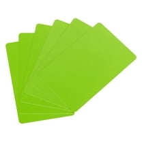 Uxcell 30Pcs Blank Cards CR80 15 Mil Plastic Cards Blank ID Card for Credit Cards, Green