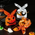 thumbnail image 3 of SSBSM 50 Pcs/Set Halloween Candy Bags Rabbit Ears Trick Or Treat Party Decoration Horror Wide Application Package Gift Reusable Pumpkin Baking Halloween Candy Pouch for Halloween, 3 of 8