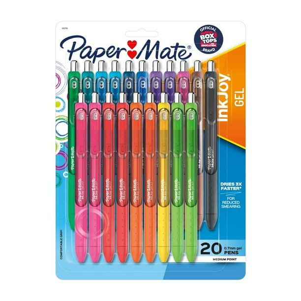 Paper Mate InkJoy Gel Pens, Medium Point, Assorted, 20 Count - Walmart ...