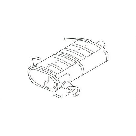 Genuine OE Mitsubishi Muffler - 1571B667 Fits select: 2018-2020 MITSUBISHI OUTLANDER SE/SEL/LE, 2016-2017 MITSUBISHI OUTLANDER SE/SEL