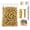 Gold, variant on Wood Screw Hole Repair Anchor Kit, 6×14mm Short Expansion Screw Set with 6mm Drill Bit for Stripped Screw Holes, Cabinet Door Hinge Repair, Loose Furniture Fixings