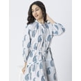 thumbnail image 5 of Moomaya Summer Dress For Women's, Long Sleeve, Paisley Print Dress, 5 of 9