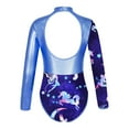 thumbnail image 3 of DPOIS Kids Girls Long Sleeve Gymnastics Dance Romper Leopard, 3 of 4