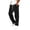 Black, variant on ZUBMGKTE Men's Baggy Fleece Cargo Sweatpants Loose Casual Jogger Pants Open Bottom Sweatpants for Athletic Workout with Pockets