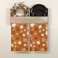 thumbnail image 4 of Sm:)e Maple Leaves Orange Fall Kitchen Dish Towels Set of 2, Soft & Absorbent Washcloth 18x26 Inch, 4 of 7