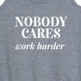 thumbnail image 3 of Instant Message - Nobody Cares - Women's Racerback Tank Top, 3 of 6