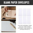 thumbnail image 3 of FONDOTIN 100Pcs White Paper Cash Envelopes Strong Tear Resistant for Receipts and Business Use, 3 of 5