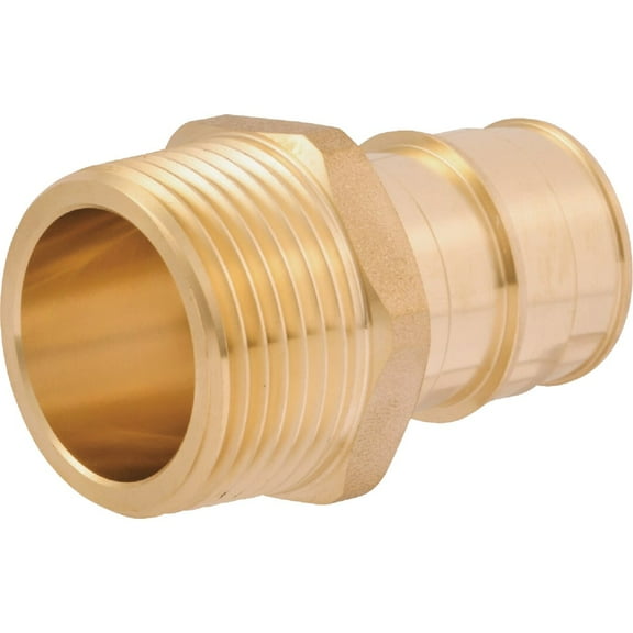 SharkBite PEX-A Brass 1 In. x 1 In. MNPT Adapter UAB140LFA