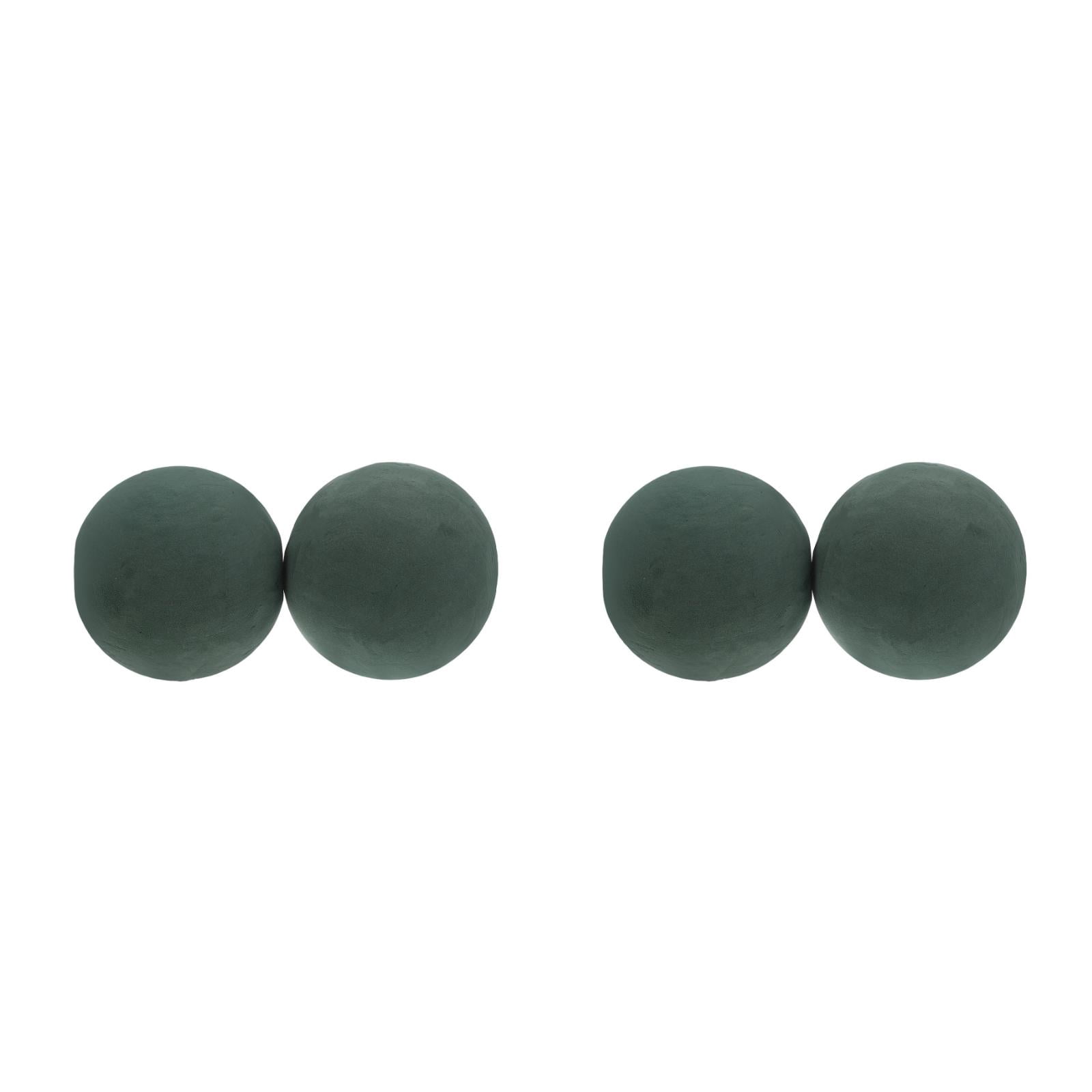 Raindrops 4 PCS Round Floral Foam Blocks and Spheres 15cm Wet Dry Foam Bricks for Flower Arrangements and Craft Projects
