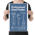 thumbnail image 2 of Architectural Blueprint Decor - Home Improvement Enthusiast - 13x19 Poster Print, 2 of 4