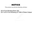 thumbnail image 2 of SIM Front Rear Semi-Metallic Brake Pads Kit for Car Ford Mustang KSM-100008, 2 of 8