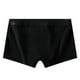 thumbnail image 3 of Ceisia Men's Solid Color Knitted Cotton Boxer Briefs, U-Shaped Pouch High Elasticity Breathable Underwear for Men Black M Gifts, 3 of 4