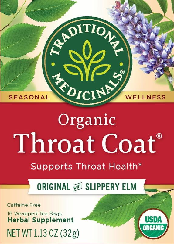 Traditional Medicinals Throat Coat Organic Herbal Supplement 16 Count 1 13 Oz Walmart Com Walmart Com