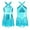 Sky Blue, variant on Sequins Tassel Dance Dress for Girls Latin Ballet Jazz Tango Rumba Samba Ballroom Dancewear 4-16 Years Sky Blue 12