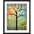 thumbnail image 2 of Art.com Tree Print Art Birds Sunshine Bluebirds Art Print by Blenda Tyvoll, Black Frame Wall Art, 17" x 21", 2 of 4