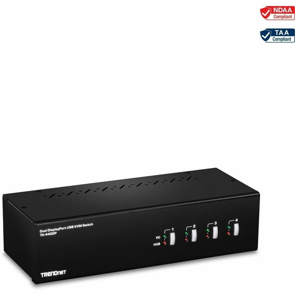 TRENDnet TK-440DP 4-Port Dual Monitor Display Port KVM Switch