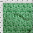 thumbnail image 3 of oneOone Tissu Polyester Spandex Vert Abstrait Rayé Matériel de Couture Imprimé Tissu au Mètre 56 Pouces de Large, 3 of 5