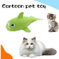 thumbnail image 3 of Interactive Plush Cat Toys Cartoon Shark Design with Catnip Teeth-grinding Bite Resistant Prevent Boredom Cat Toys, 3 of 8